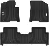 3W Floor Mats for Kia Sorento 2025 2024 2023 2022 2021 (Not for Hybrid) All Weather Protection TPE Anti-Slip Automotive Full Set Floor Liners Custom Accessories - Black