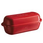 Emile Henry 345503 Italian Bread Baker, Burgundy, Ceramic