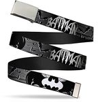 Buckle-Down Men's Buckle-Down Web Belt Batman 1.25", Batman/WB-CR-1.25-WBM036, Regular