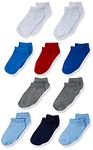 Hanes Boys' 10-Pack Toddler Assorted Colors EZ Sort Matching with Reinforced Heel and Toe Low Cut Socks, Assorted, 6-12 Months