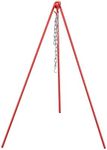 Concord Heavy Duty Camping Tripod for Outdoor Camping Campfire Cooking 48" Tall. Solid One Piece HI VIS. (Chili)