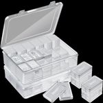 Batiyeer Silver Bar Case Silver Bar Holder Clear 1oz Silver Bar Storage Acrylic Silver Bullion Holders Silver Bar Storage Case and Plastic Storage Organizer Box for 1 oz Silver Bar (100 Pcs)