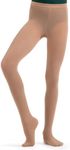 Capezio Big Girls' Ultra Soft Transition Tight, Light Suntan, One Size (8-12)