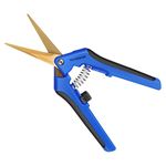 VIVOSUN 6.5 Inch Gardening Scissors Hand Pruner Pruning Shear with Titanium Coated Curved Precision Blades 1-Pack