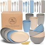 FOODLE Wheat Straw Dinnerware Sets 