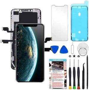 for iPhone Xs Max Screen Replacement 6.5 inch LCD Touch Screen Display Digitizer Repair Kit Assembly with Complete Repair Tools