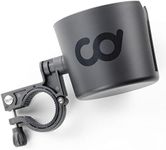 CyclingDeal Cup Mug Water Bottle Holder Bracket Mount Tray - for Indoor Exercise Bikes with Round Bars ONLY - for Peloton & Peloton Bike+, NordicTrack - Install at Centre or Side - Fully Adjustable