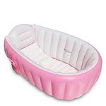 Inflatable Baby Bathtub,OIF Portable Kid Infant Toddler Thick Soft Cushion Air Swimming Pool Central Seat