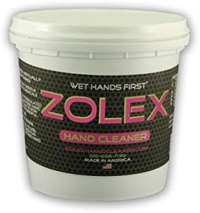 Zolex Water Activated Hand Cleaner for Working Hands| Stain Remover for Heavy Duty Workers | Grease Remover for Mechanics and Heavy Duty Workers - Non-Toxic Petroleum Free (3 lb Tub)