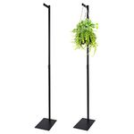 Adjustable Cloth Display Stand Adjustable from 48" to 72" Garment Display Single Metal Cloth Display Single Rack Display Single Costumer Shirt Display Costumer for Thrift Shop Retail Store (1 Pcs)