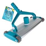 U.S. Pool Supply Heavy-Duty 13.5" Weighted Swimming Pool Vacuum Head with Aluminum Body - 1-1/2" Swivel Hose Connection, EZ Clip Handle - In-Ground Gunite Concrete Pools, Clean Floor, Walls, Slopes