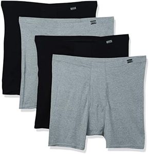 Hanes Men's 4-Pack FreshIQ ComfortSoft Extended Sizes Boxer Briefs, Assorted, XX-Large/44-46