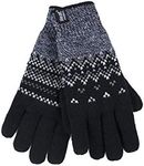 Heat Holders - Thermal Winter Knitted Insulated Gloves for Women - S/M (Black (Trondheim))