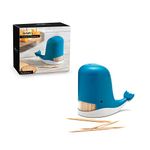 PELEG DESIGN Jonah Toothpick Holder - Cute Whale Toothpick Dispenser - Fun and Decorative Plastic Toothpick Holder for Easy Access During Meals or Gatherings