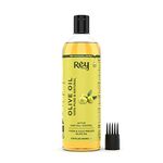 Rey Naturals Extra Virgin Olive Oil For Hair | Pure Olive Oil for Skin | Deeply Moisturizes, Repairs And Strengthens | olive oil for baby massage | Good Hair Texture | Adds Shine - 200ml