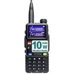 BAOFENG Ham Radio 10W Walkie Talkies Long Range Handheld NOAA Weather Radio Emergency Two Way Radio 999CH with 2500mAh Type-C Battery and Earpiece for Survival Gear Hunting Camping