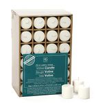 Hosley Set of 72 Unscented White Votive Candles up to 10-Hours. Bulk Buy. Wax Blend. Ideal Weddings, Birthday, Aromatherapy, Party, Candle Gardens O2