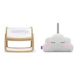 SnuzPod 4 Baby Bedside Crib – Natural – Safety Tested, Dual View Mesh Windows & Fits Most Beds & Cloud Baby Sleep Aid with 4 Soothing Sounds and 2 Gentle Light Options – Portable & Stylish