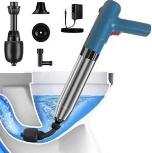 RisxhgYses Electric Toilet Plunger,High Pressure Toilet Plunger,For Bathroom Floors Shower Kitchen Drain Sinks Unclogger, Heavy Duty Clog Remover Declogger Toilet Plumbing Clogs