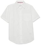 French Toast Unisex S/S Button-Down Shirt - white - X-Large