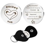 Valtrexo Grandad Fathers Day Pocket Hug Keychains Best Grandad Gifts from Grandchildren Grandad Birthday Gifts for Grandad Grandpa Gift Grandpa Fathers Day New Grandparent Gifts Fathers Day Grandad