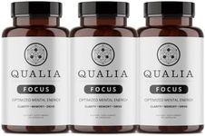 Qualia FOCUS Brain Booster Supplement | A Powerful Nootropic Designed to Deliver Sustained Mental Energy, Alertness, Concentration & Memory | With Ginkgo Biloba, L-Theanine Plus