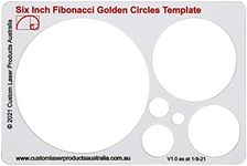 CLPA Circle Stencil Template for Drawing and Drafting: A Fibonacci-Inspired Circle Template for Drawing Tool for Artists Allows The Simple Application of The Golden or Divine Ratio for Artistic Design