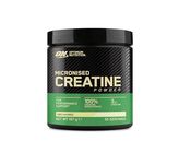 Optimum Nutrition Micronised Creatine Monohydrate Powder – 3 g of Pure Creatine per Serving to Support Performance During High‑Intensity Training – Unflavoured Pre and Post Workout Supplement – 187 g