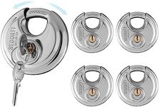 SEDORTI 5-Pack Discus Padlocks Keye