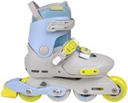 C SEVEN C7skates Nostalgic Jr. Inline Skates for Girls, Boys, and Youth (Dino, Size M)