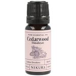 Nikura Cedarwood (Himalayan) Essential Oil - 10ml | 100% Pure Natural Oils | Perfect for Aromatherapy, Diffusers, Humidifier, Bath | Great for Repelling Moths, Insects, Focus | Vegan & UK Made