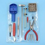 Rangwell Watch Repair Tools Kits 16 Pieces/Set Hand Micro Screwdriver Opening Band Changing Batteries Disassembly Spring Bar Chain Watch Tool Kit