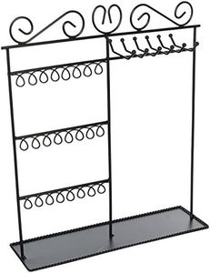 Darice Présentoir à Bijoux en métal Noir 12 8,9 x 35,6 cm