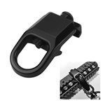 1 Pieces Rail Adapter, 20mm Rail Clip Steel Rail Attachment Point for Tactical Paintball Weaver Rail (Black)