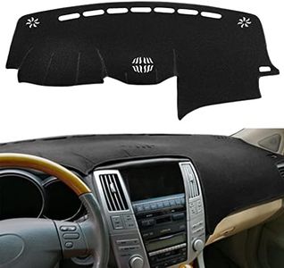 Dash Cover Mat Custom Fit for 2004-2006 Lexus RX330,2007-2009 RX350, 2006-2008 RX400h, Dashboard Cover Pad Carpet Protector with Cutout for Speaker (Black) F82