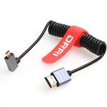 DRRI High Speed 8K Micro HDMI Right Angle to HDMI 2.1 Cable for Canon EOS R5 FUJIFILM X-T, Nikon Z6 Z9