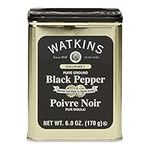 Watkins All Natural Gourmet Spice Tin, Pure Ground Black Pepper, 6 Ounce