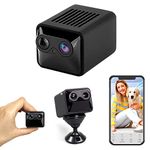 OOSSXX (Mini Spy Hidden Cameras For Home Security) 1080P HD Wide Angle Wireless WiFi Small Nanny Cam Indoor Surveillance Cameras With APP/Motion Detection/Night Vision (MINI-01.1)