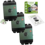 ISOTRONIC Ultrasonic Bird Repellent for Driving Away Pigeons, Sparrows, Seagulls & Crows – Battery-Operated Bird Scarer for Balcony, Roof & Garden – 40m² Effective Range (3 Units)
