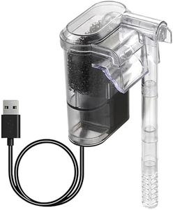 Bouncy Fish Tank Filter, Slim Aquarium Filter for Up to 20L Aquariums, Quiet Operation, Energy Efficient 3W, Perfect for Coldwater & Tropical Fish