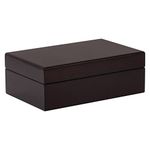 Quality Importers Traveler 10 10-Cigar Travel Humidor, Mahogany