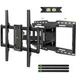 USX MOUNT Full Motion TV Wall Mount Bracket for Most 32-90 Inch TVs with Sliding Design for Centering, Holds up to 150lbs, Fits 16, 18, 24 inch Studs with Swivel Articulating Arms up to VESA 600x400mm