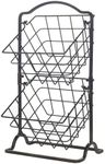 Mikasa Gourmet Basics by General Store 2 Tier Hanging Basket, Antique Black, 5217596