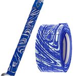 Franklin Sports Gator Grip - AW5000 Gator Grip - Baseball Bat Grip Tape - Royal/Silver, 1.2 mm