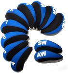 Golf Iron Covers,Golf Iron Head Covers Neoprene Golf Iron Covers Set 11pcs/10pcs Golf Iron Headcovers,Golf Club Head Covers for Iron Club Fit All Brands Titleist,Callaway,Taylormade