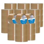 UK SUPPLIES LIMITED Pack of 36 Low Noise Premium Brown Tape, 48MM X 66M, Extra Strong Heavy Duty Parcel Tape, Packaging Tape For Postage & Packing