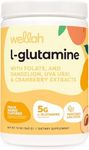 Wellah L-Glutamine Peach Mango (50 Servings) - 5g L-Glutamine Per Serving, Sweetened with Stevia