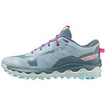 Mizuno Unisex Wave Mujin 9 Trail Running Shoe, Forget-Me-Not/Nimbus Cloud/807 C, 8.5 UK