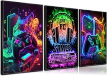 NBYARTQ 3Pcs Cool Gaming Wall Art R