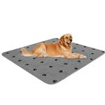 Reusable Pee Pad + Free Puppy Grooming Gloves/Quilted, Fast Absorbing Machine Washable Dog Whelping Pad/Waterproof Puppy Training Pad/Housebreaking Absorption Pads